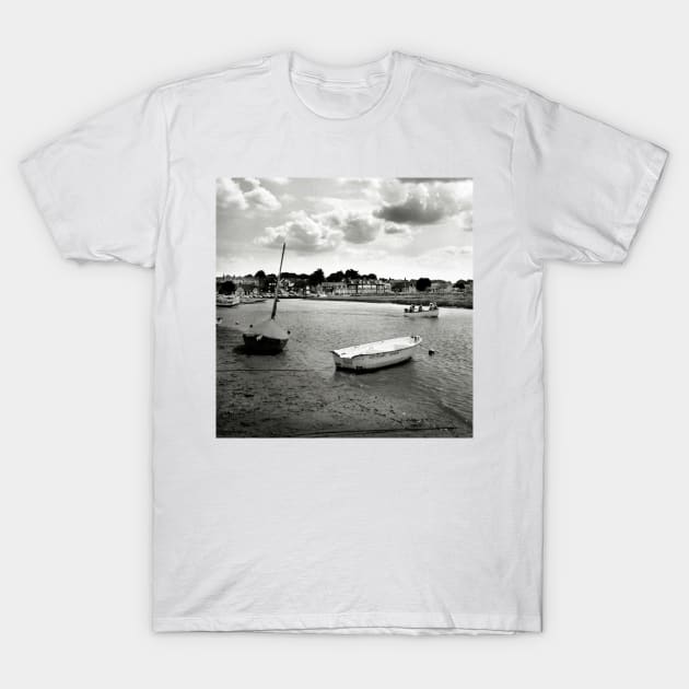 Looking back at Blakeney, Norfolk, UK T-Shirt by richflintphoto